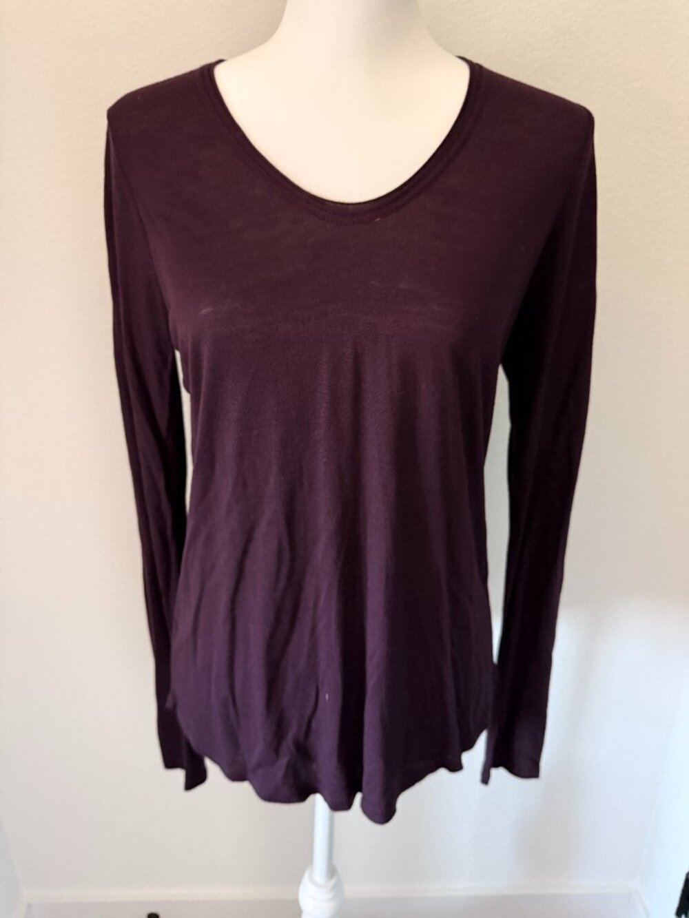 Vince long sleeve ribbed hem t-shirt Womens